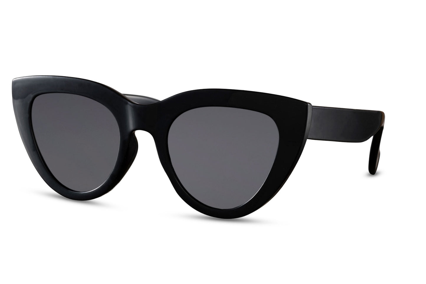 Black Oversized Cat Eye Sunglasses