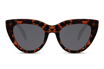 Oversized Leopard Cat Eye Sunglasses