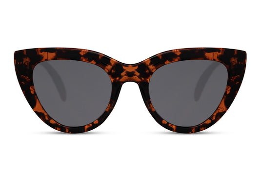 Oversized Leopard Cat Eye Sunglasses