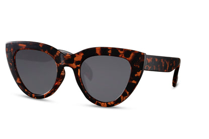 Oversized Leopard Cat Eye Sunglasses