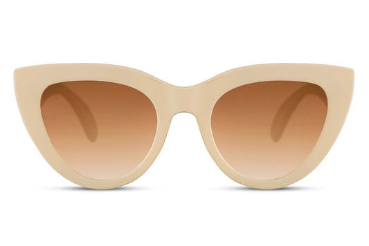 Oversized Pink Frame Cat Eye Sunglasses