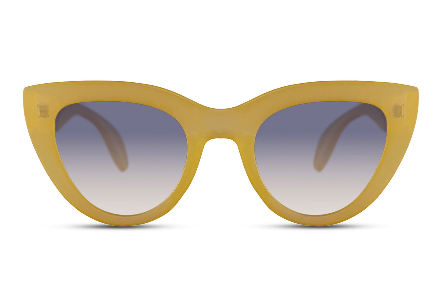 Oversized Gold Frame Cat Eye Sunglasses