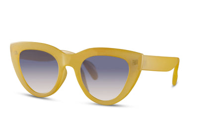 Oversized Gold Frame Cat Eye Sunglasses