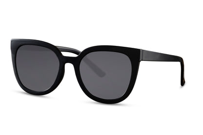 Oversized Black Cat Eye Sunglasses