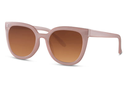 Oversized Brown Cat Eye Sunglasses