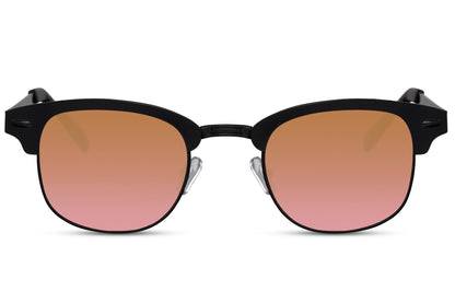 Brown Clubmaster Eyewear For Men