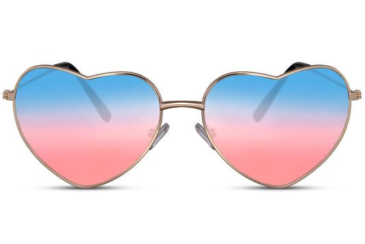 Multicoloured Heart Shape Party Sunglasses