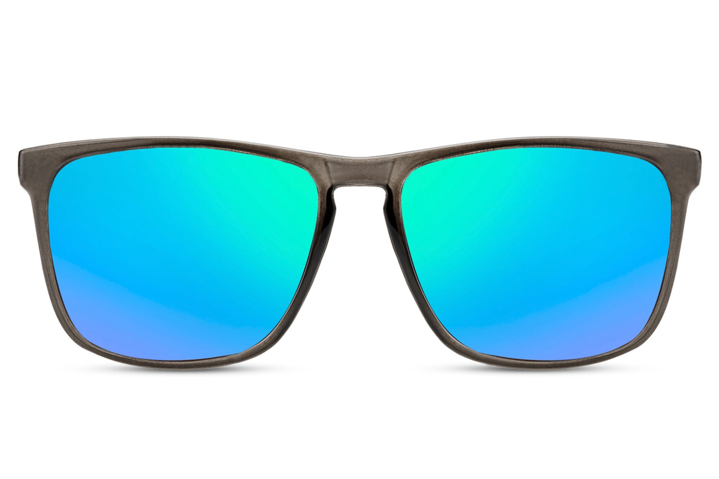 Green Transparent Wayfarer Sunglasses