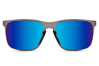 Stylish Blue Reflective Wayfarer Sunglasses