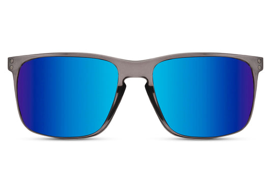 Stylish Blue Reflective Wayfarer Sunglasses