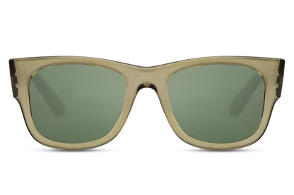 Iconic Premium Green Wayfarer Sunglasses