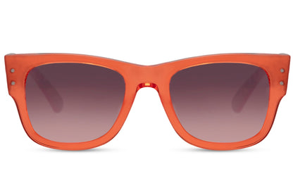 Iconic Stylish Orange Frame Wayfarer Sunglasses