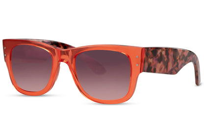 Iconic Stylish Orange Frame Wayfarer Sunglasses