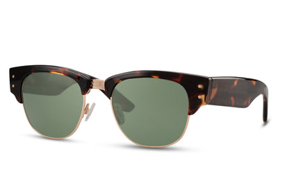 Leopard Print Clubmaster Sunglasses