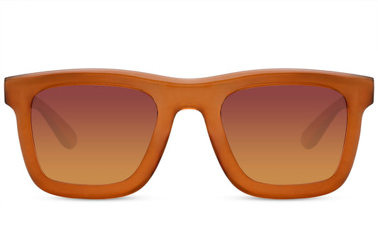 Stylish Square Orange Shade Wayfarer Sunglasses