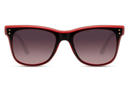 Stylish Black & Red Color Wayfarer Sunglasses