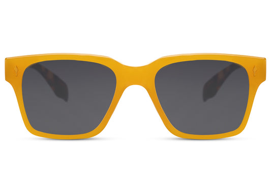 Stylish Yellow Frame Black Wayfarer Sunglasses