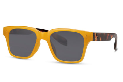 Stylish Yellow Frame Black Wayfarer Sunglasses