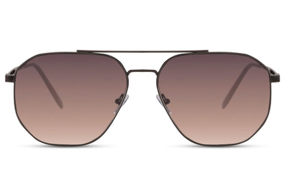 Stylish Brown Aviator Sunglasses