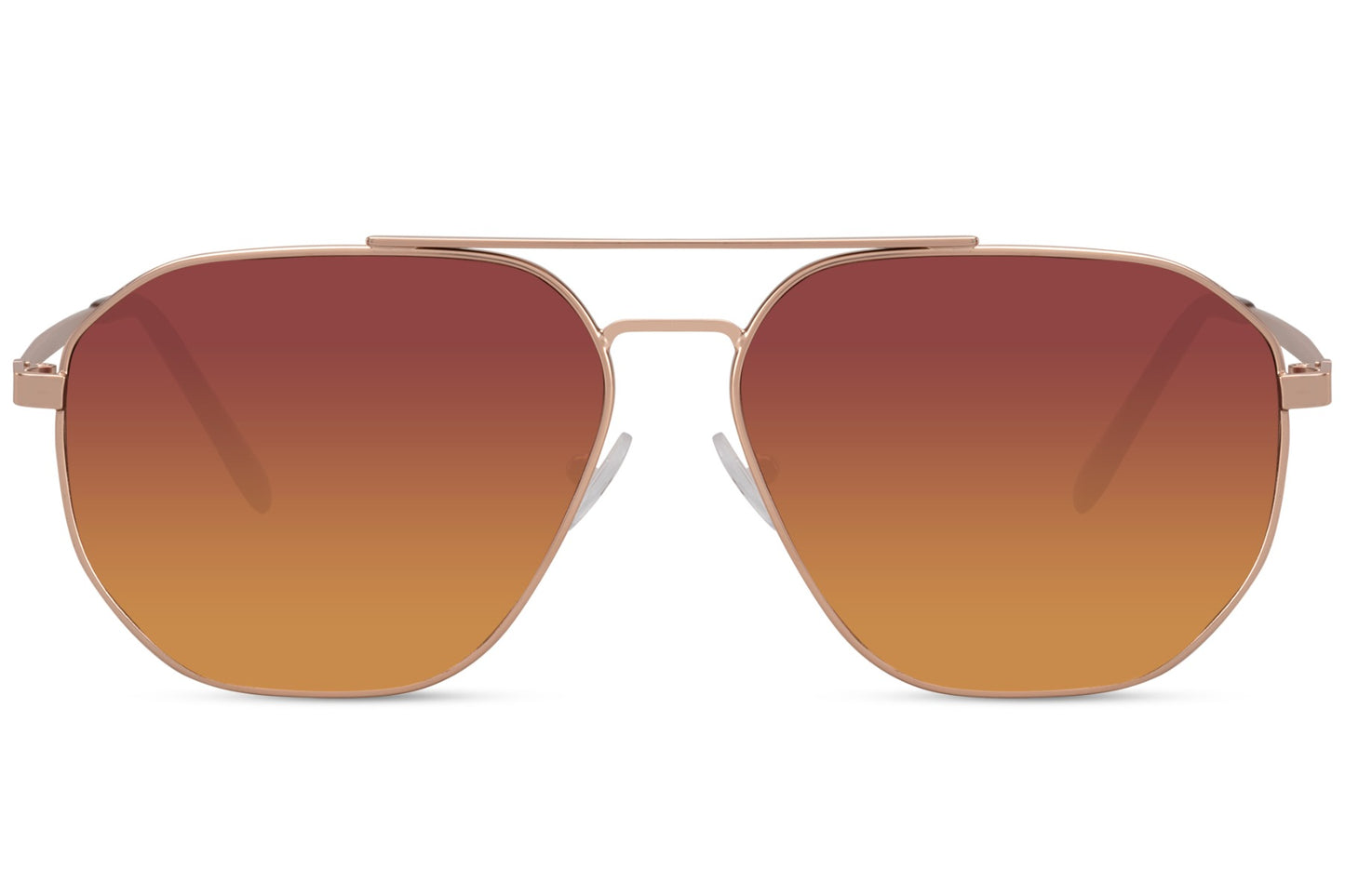 Modern Design Brown Aviator Sunglasses