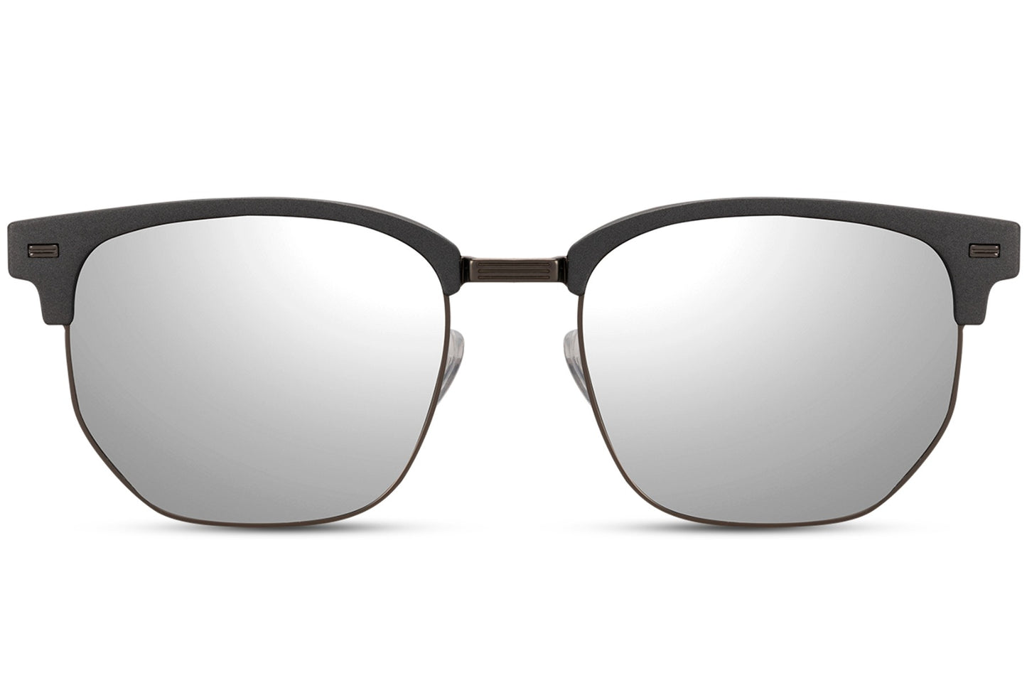 Silver Clubmaster Sunglasses for Men