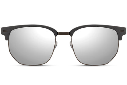 Silver Clubmaster Sunglasses for Men