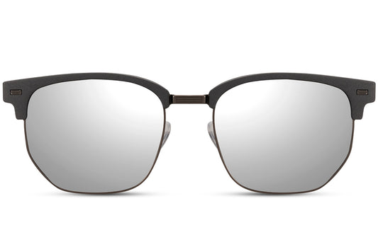 Silver Clubmaster Sunglasses for Men