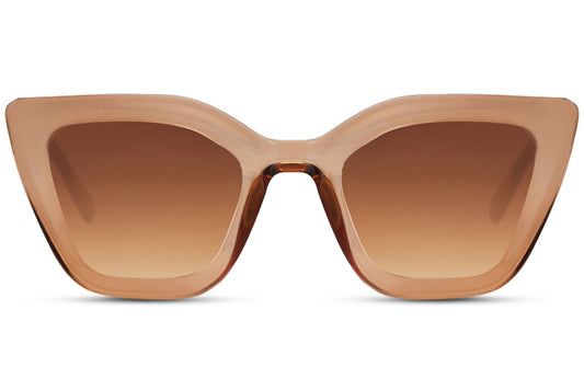 Brown Frame Cat Eye Sunglasses