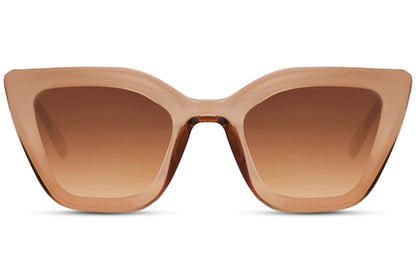 Brown Frame Cat Eye Sunglasses