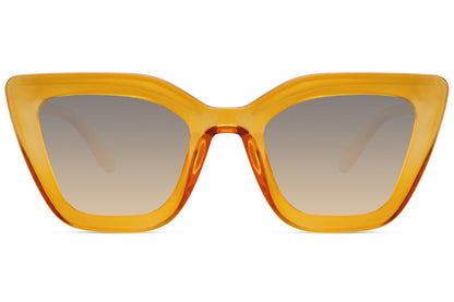 Yellow Frame Cat Eye Sunglasses