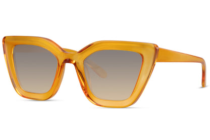 Yellow Frame Cat Eye Sunglasses