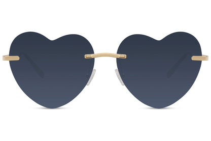 Fancy Heart Shape Black Colour Sunglasses