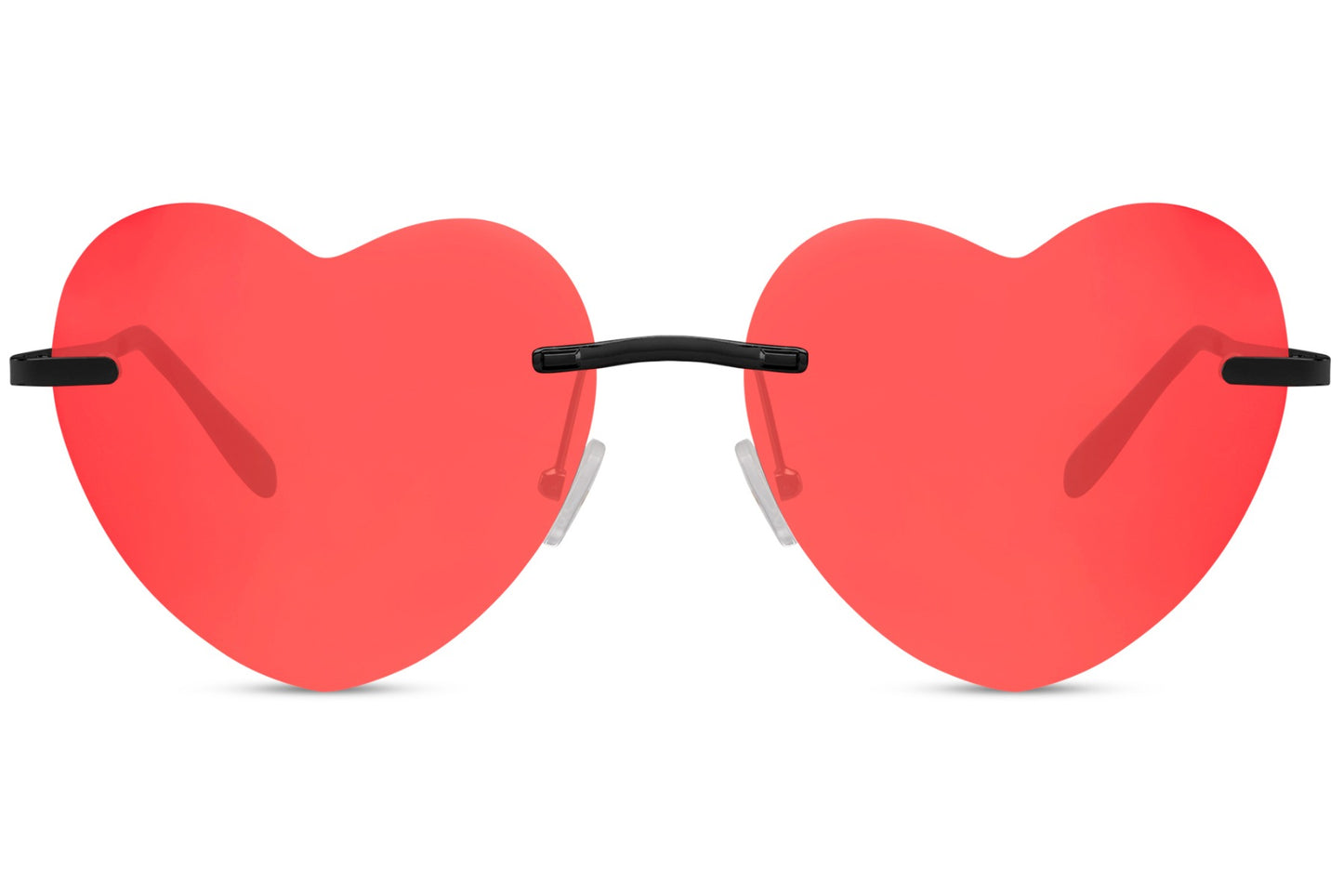 Fancy Heart Shape Red Colour Sunglasses