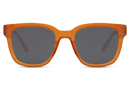 Iconic Orange Frame Wayfarer Sunglasses