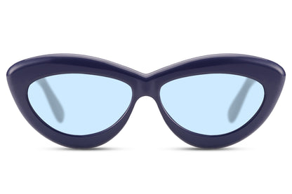 Stylish Blue Cat Eye Sunglasses