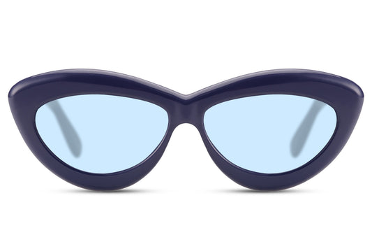 Stylish Blue Cat Eye Sunglasses