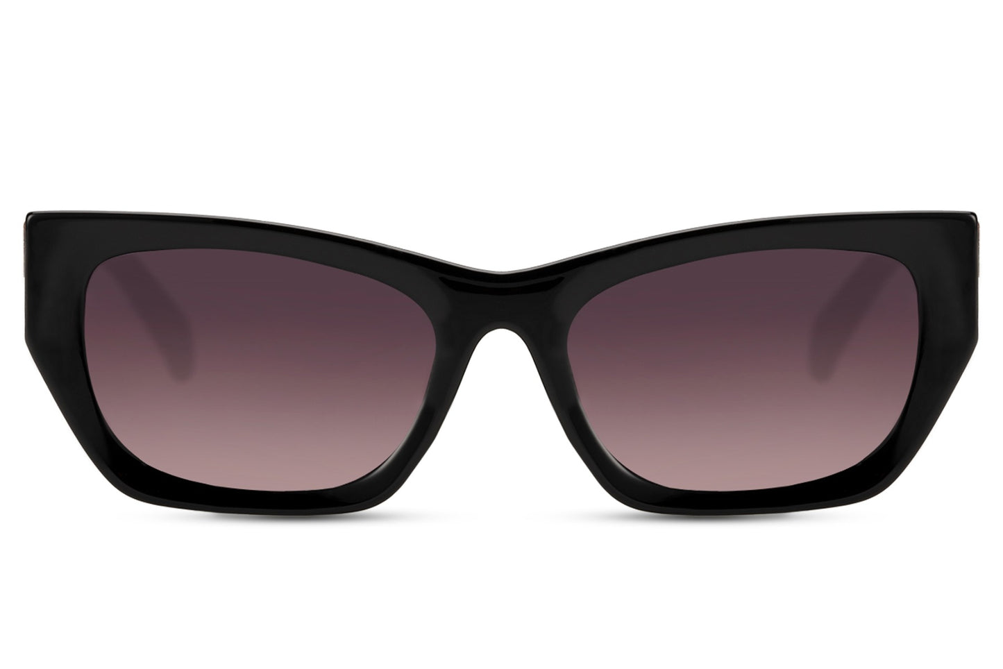 Black Rectangle Cat Eye Sunglasses