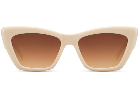 Beige Cat Eye Sunglasses