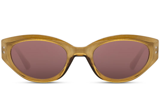 Brown Cat Eye Sunglasses