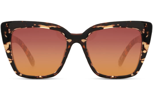 Leopard Rectangle Cat Eye Sunglasses