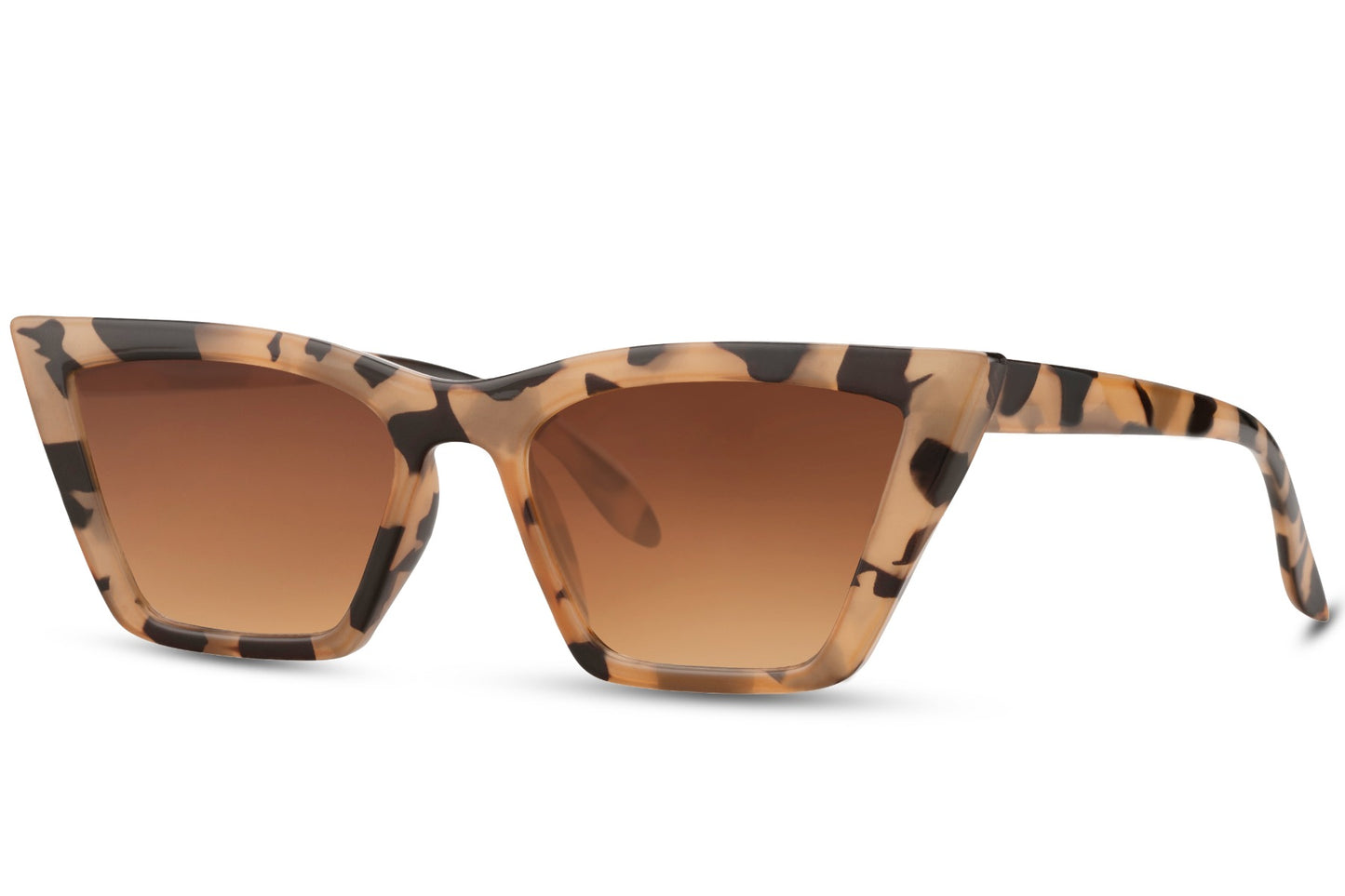 Leopard Print Cat Eye Sunglasses