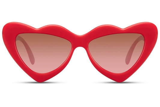 Heart Shape Red Color Sunglasses