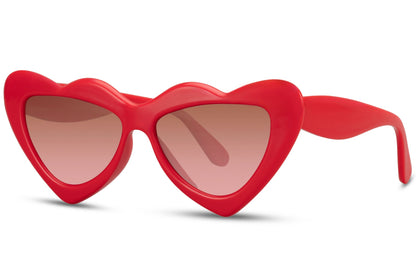 Heart Shape Red Color Sunglasses