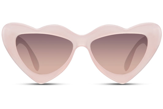 Heart Shape Purple Party Sunglasses