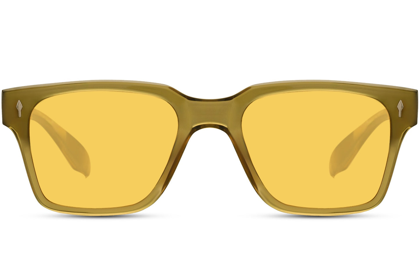 Stylish Yellow Transparent Wayfarer Sunglasses