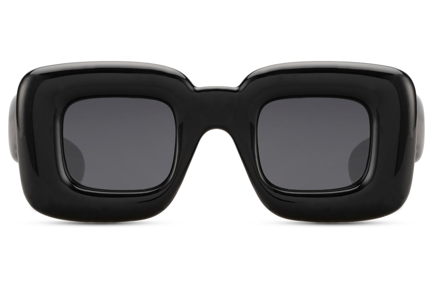 Black Retro Oval Oversized Party Sunglasses