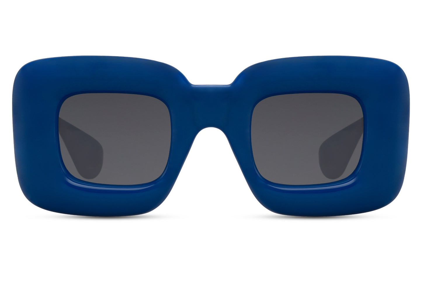 Retro Oval Blue Color Party Sunglasses