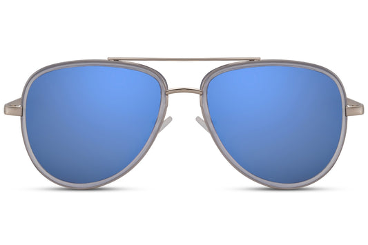 Buy Stylish Blue Color Aviator Sunglasses Men Online