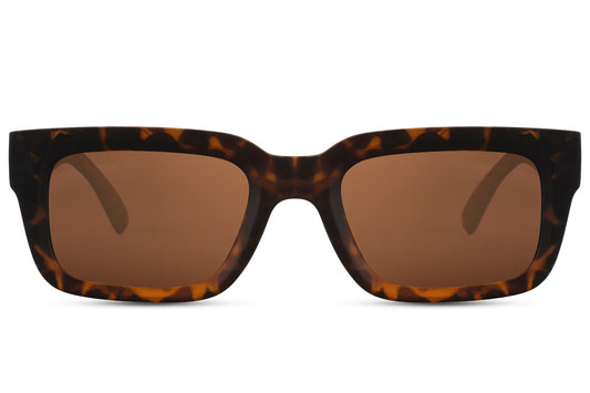 Classy Brown Animal Print Wayfarer Sunglasses