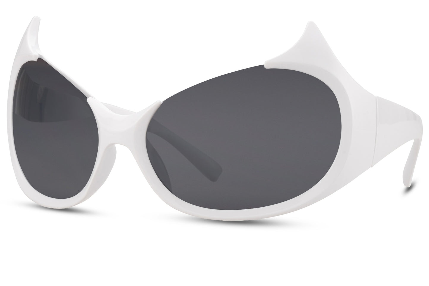 Trendy Style White Frame Party Wear Sunglass